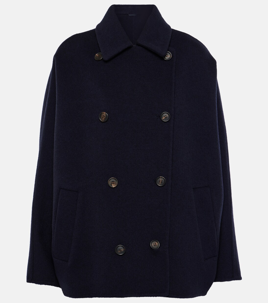Cropped wool and cashmere coat | Brunello Cucinelli