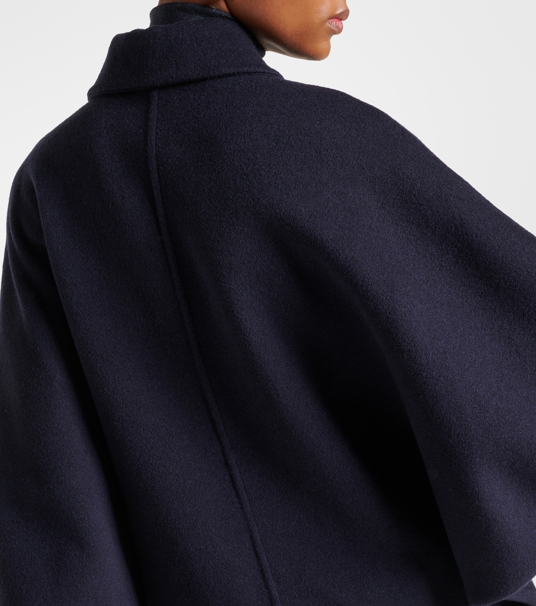 Cropped wool and cashmere coat | Brunello Cucinelli