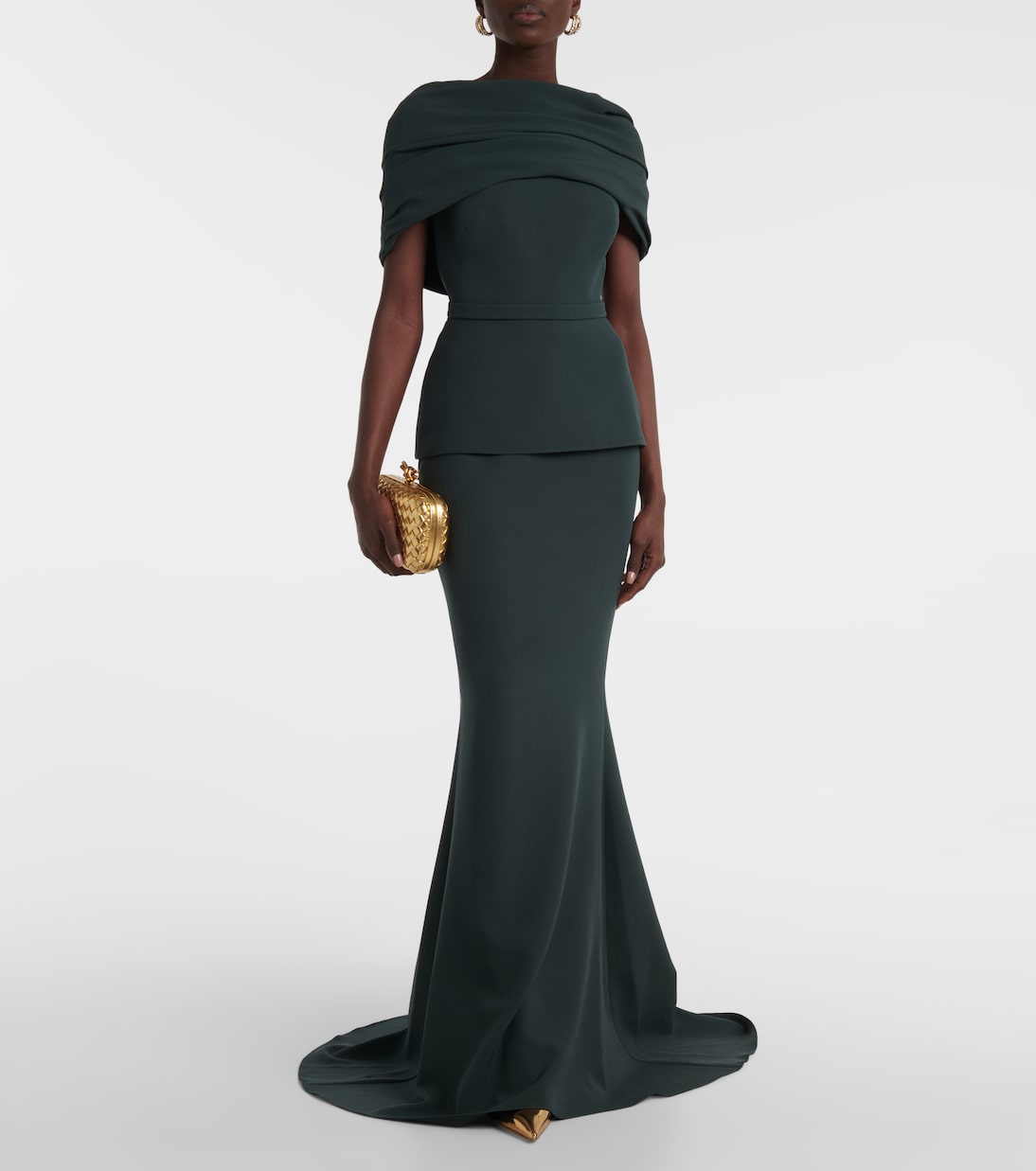 Robe longue en crêpe | Safiyaa