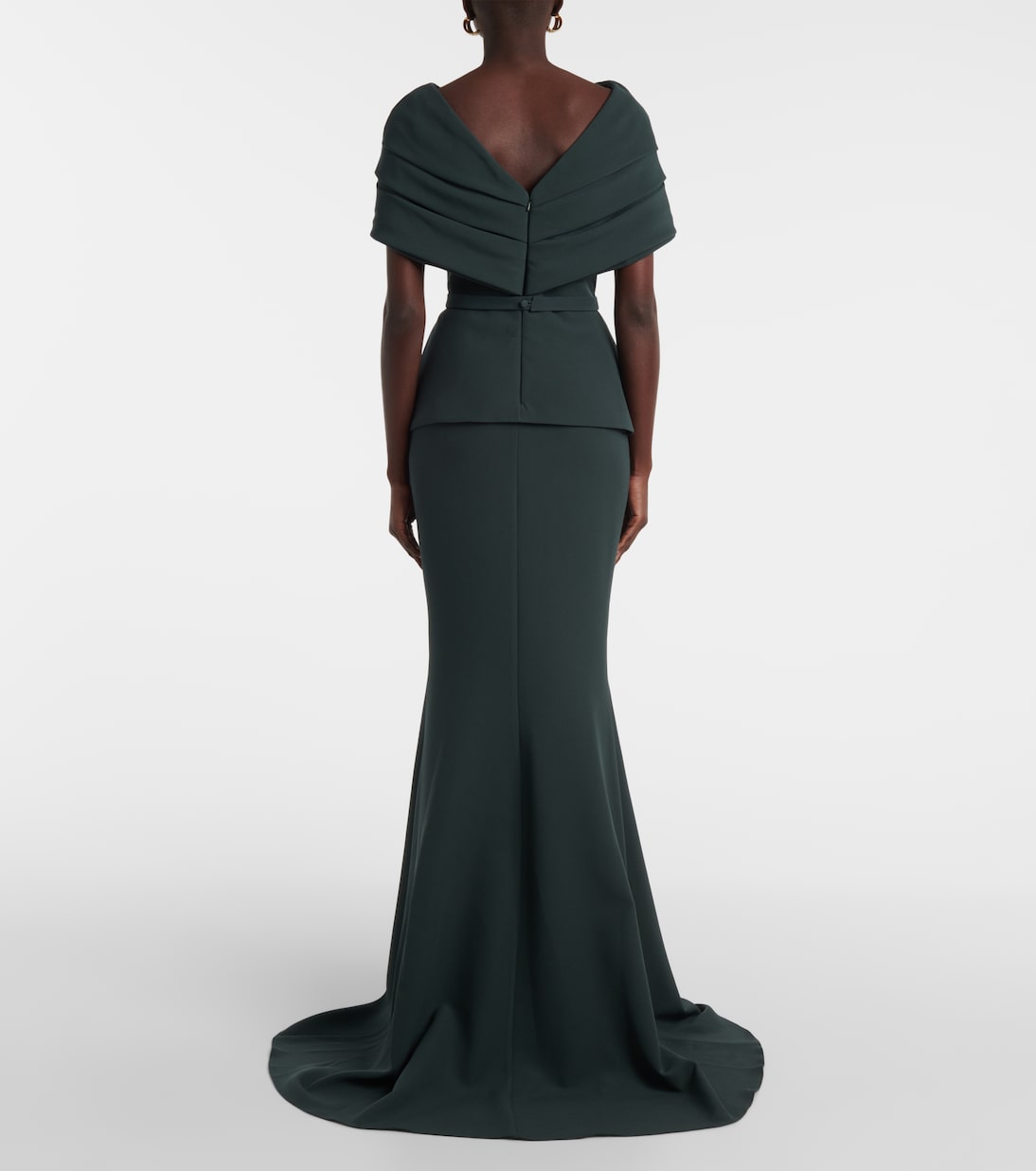 Robe longue en crêpe | Safiyaa