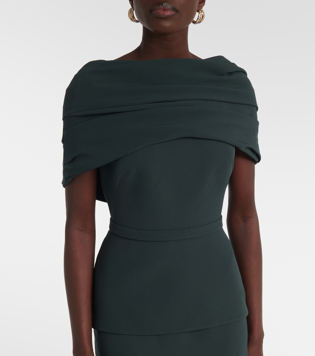 Robe longue en crêpe | Safiyaa