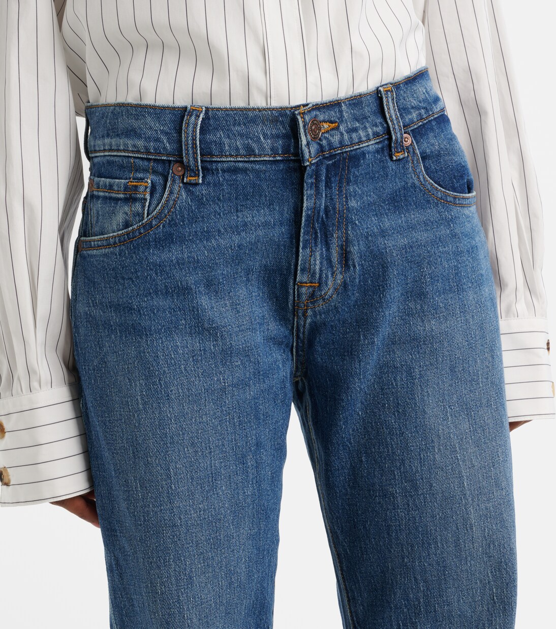 Jeans flared Mankind de tiro alto | 7 For All Mankind