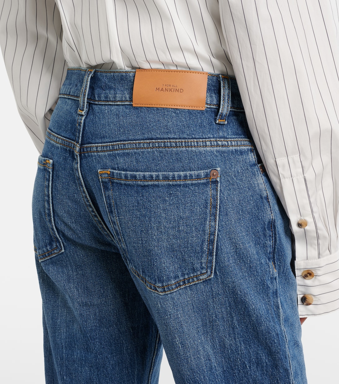 Jeans flared Mankind de tiro alto | 7 For All Mankind