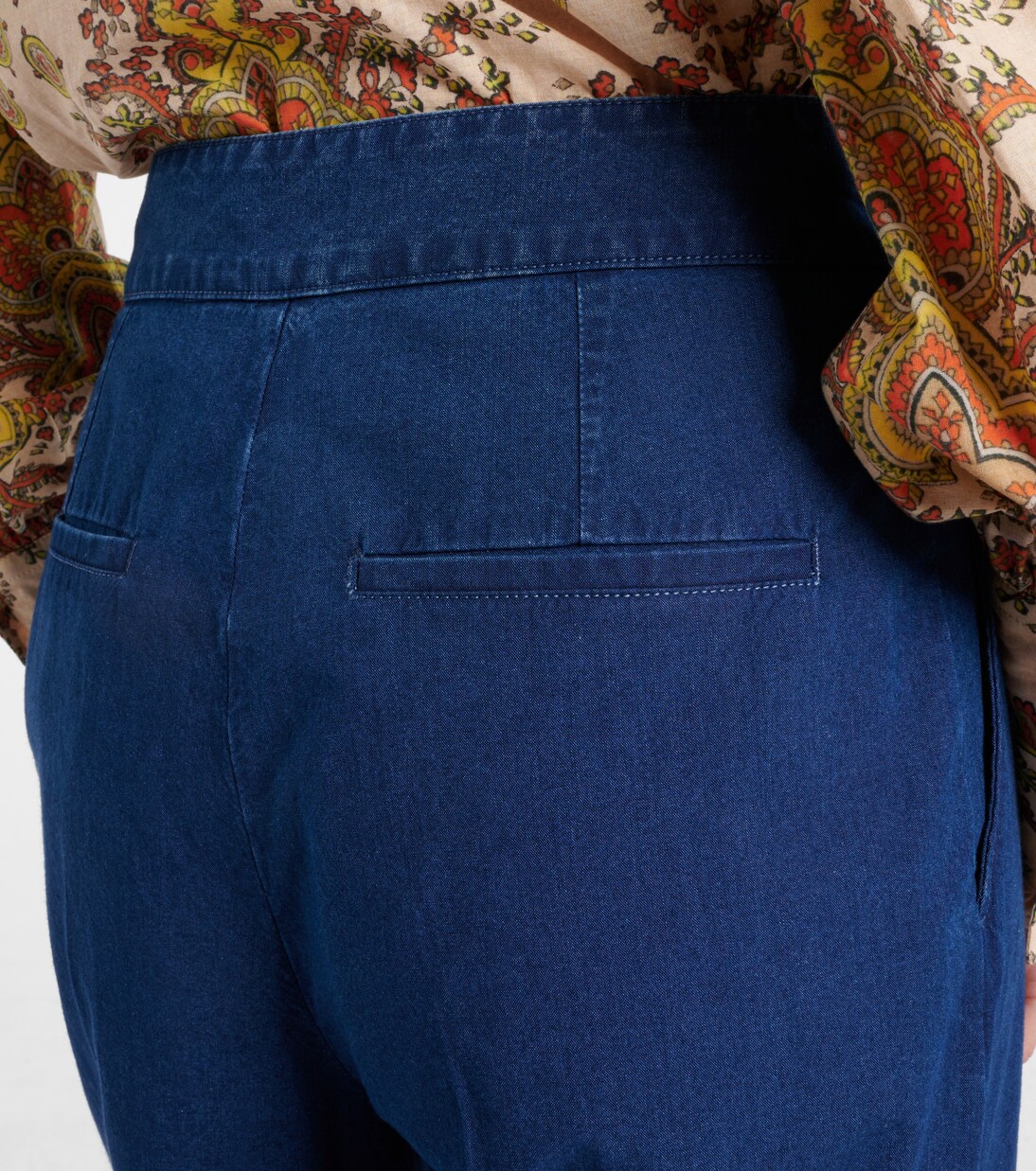 Jeans a gamba larga e vita alta | Valentino