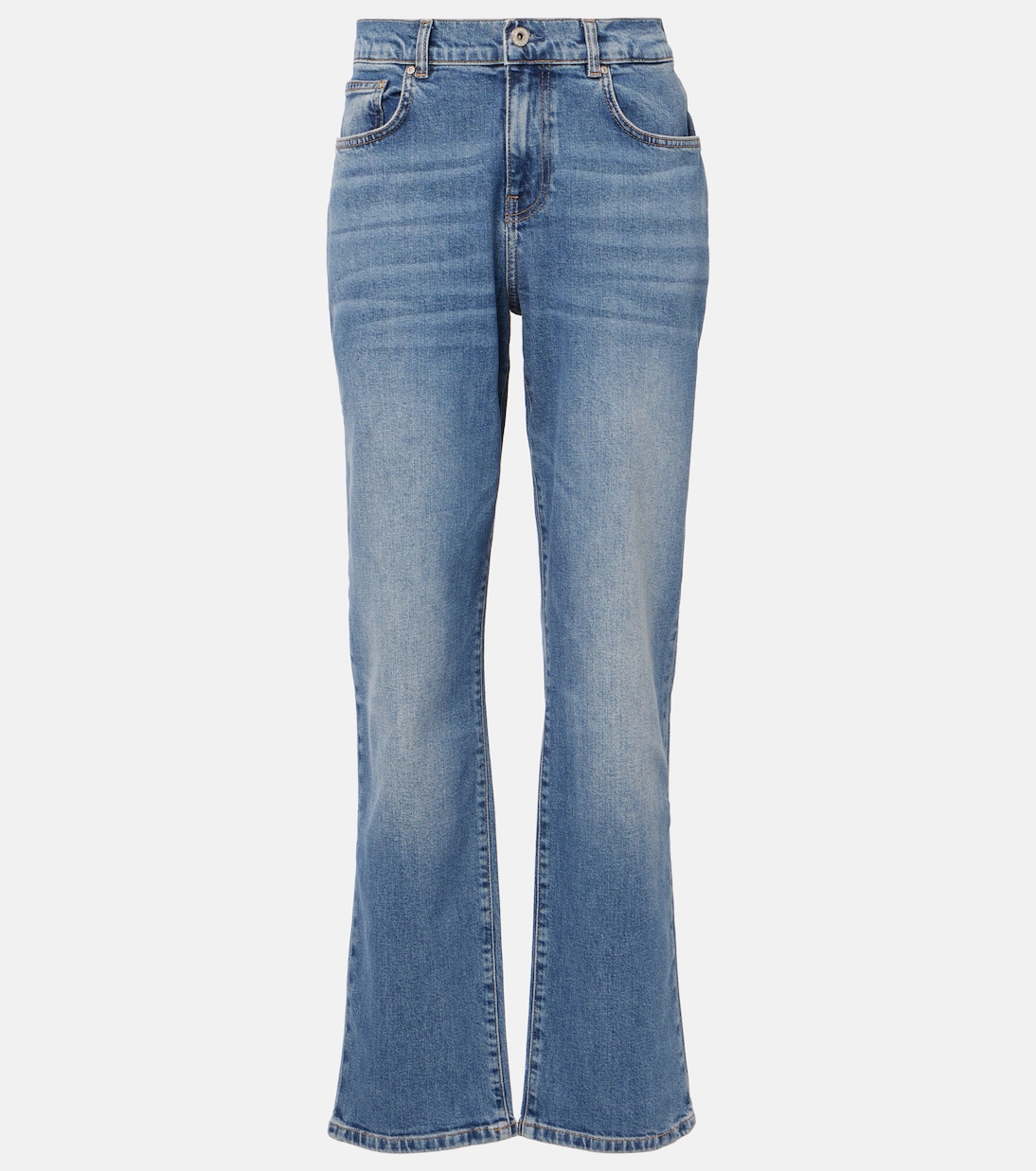 High-Rise Straight Jeans | AG Jeans
