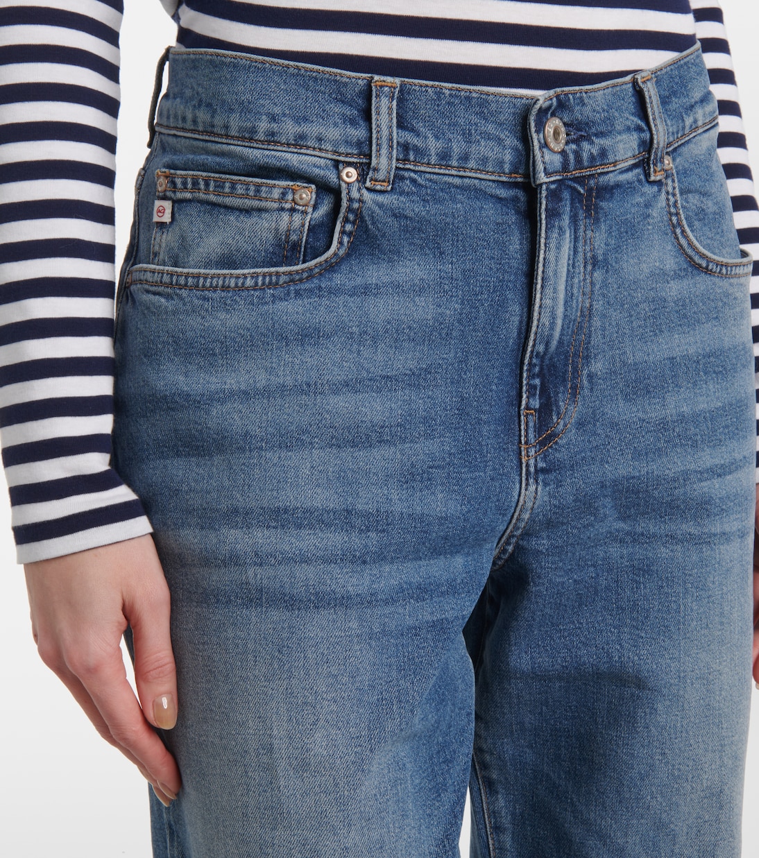 High-Rise Straight Jeans | AG Jeans