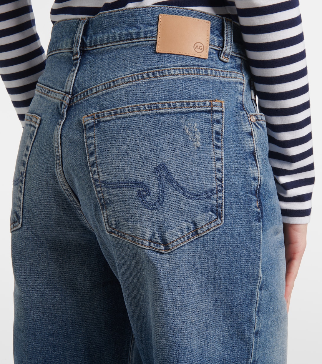 High-Rise Straight Jeans | AG Jeans