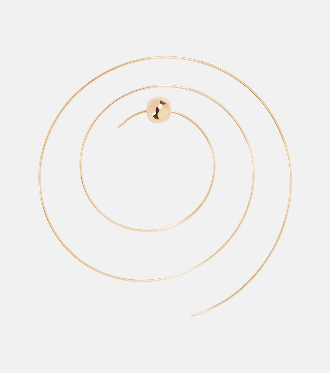 Orecchini Thin Spiral S in acciaio inox bagnato in oro | Alaïa