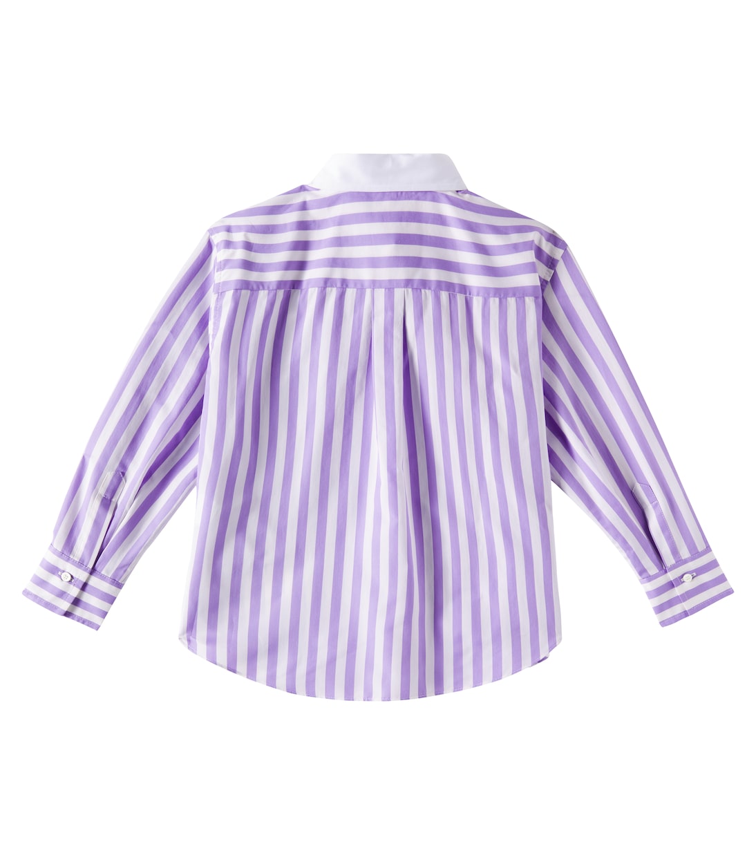 Striped cotton and silk blouse | Brunello Cucinelli Kids