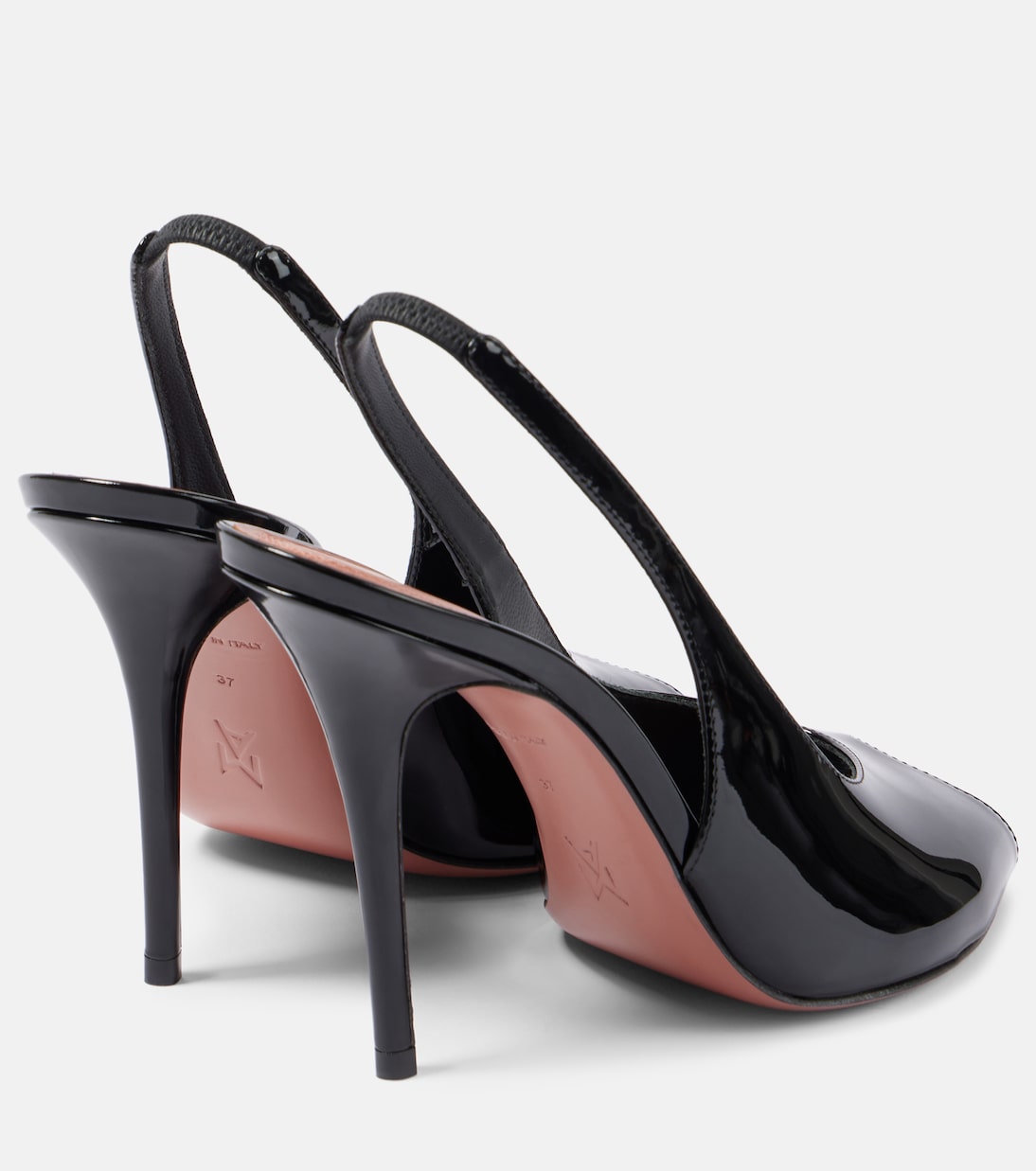 Slingback-Pumps Kristina 105 aus Lackleder | Amina Muaddi