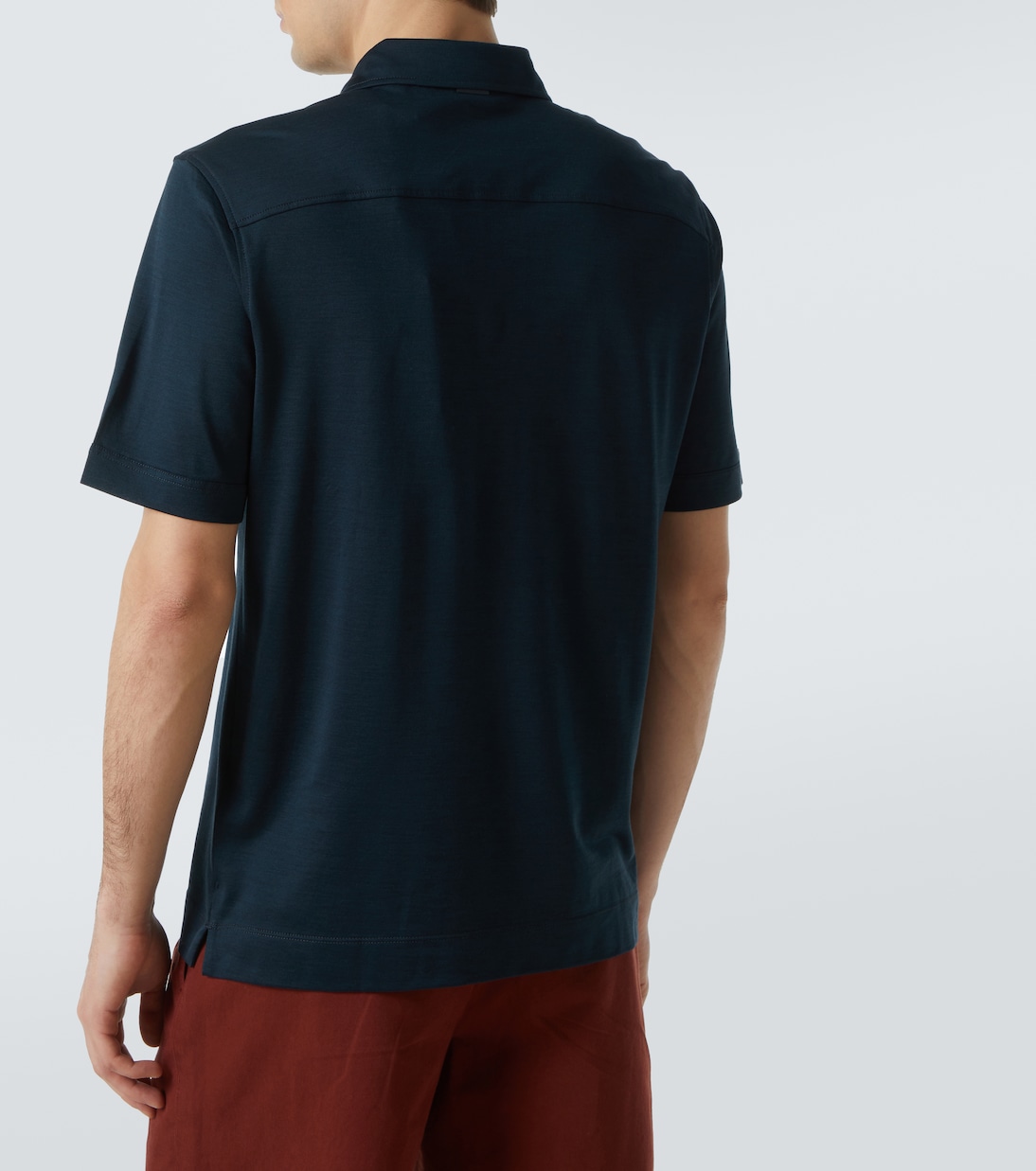 Polohemd aus Baumwolle und Seide | Zegna