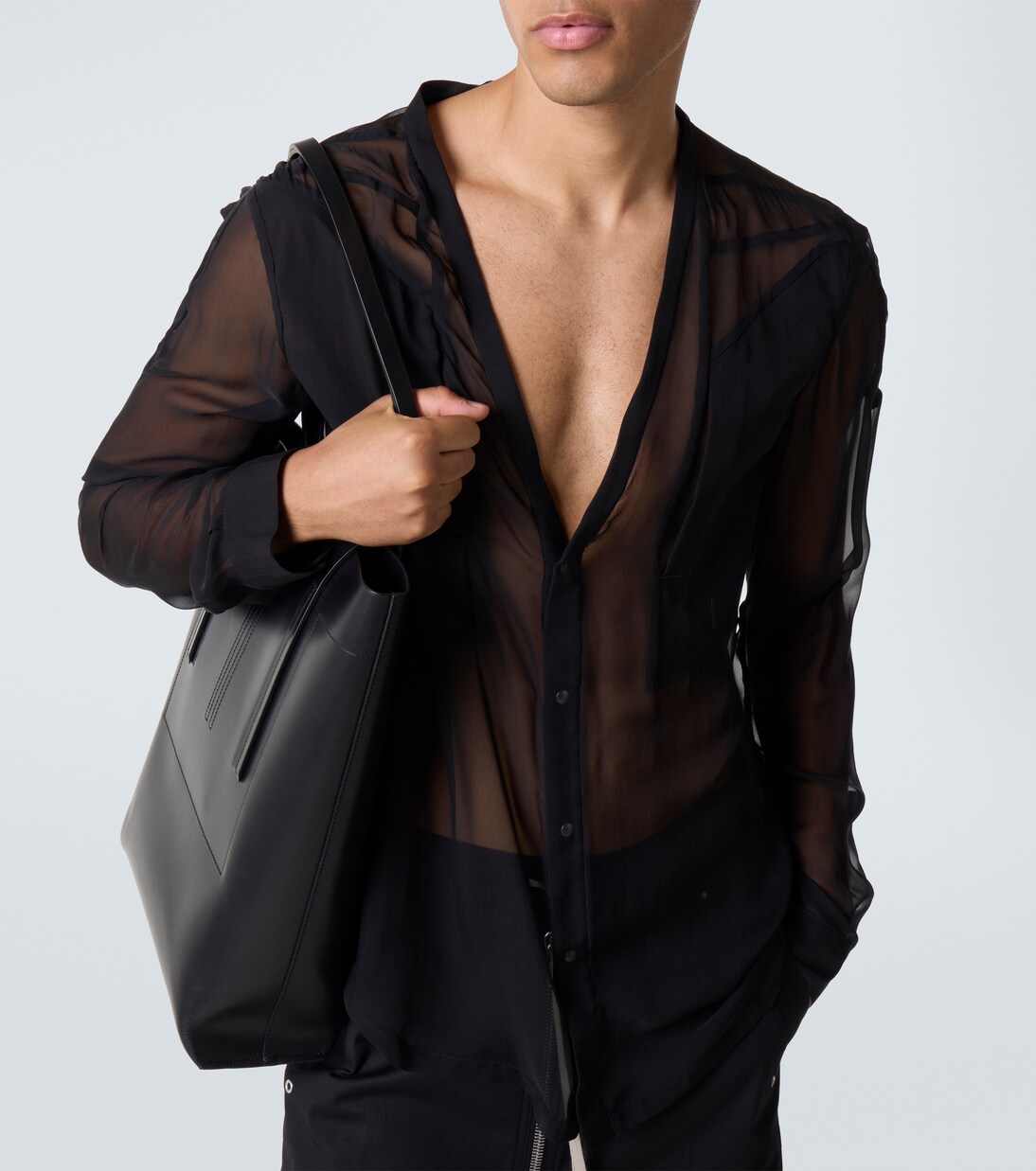 Sheer silk shirt | Rick Owens