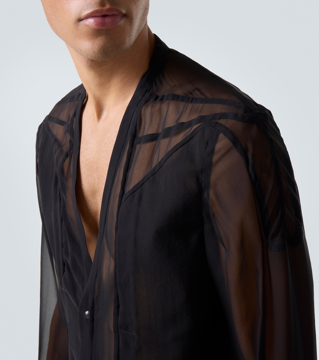 Sheer silk shirt | Rick Owens