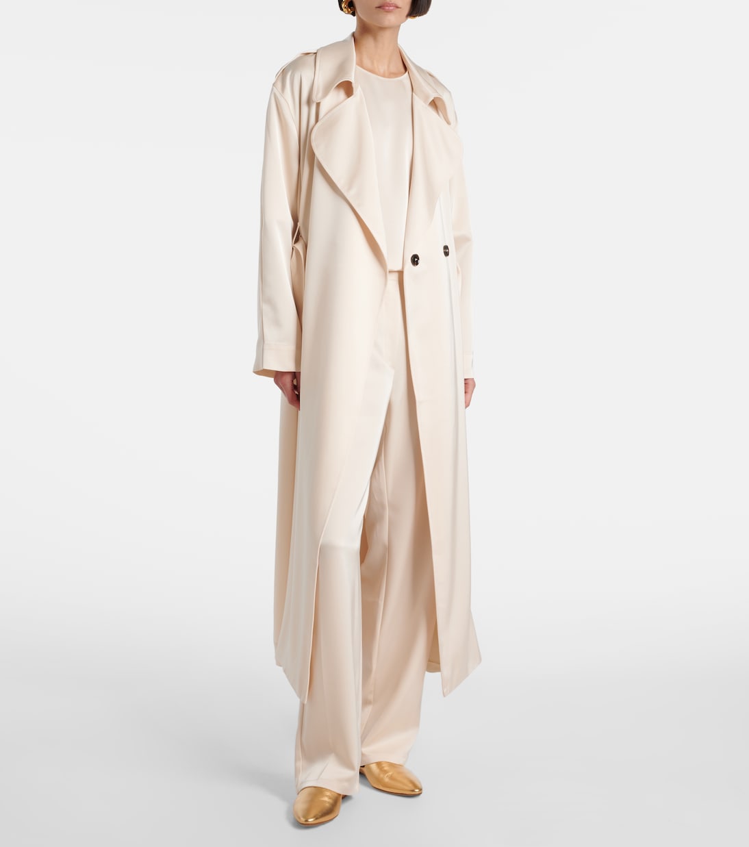 Trenchcoat Barb aus Satin | Leset