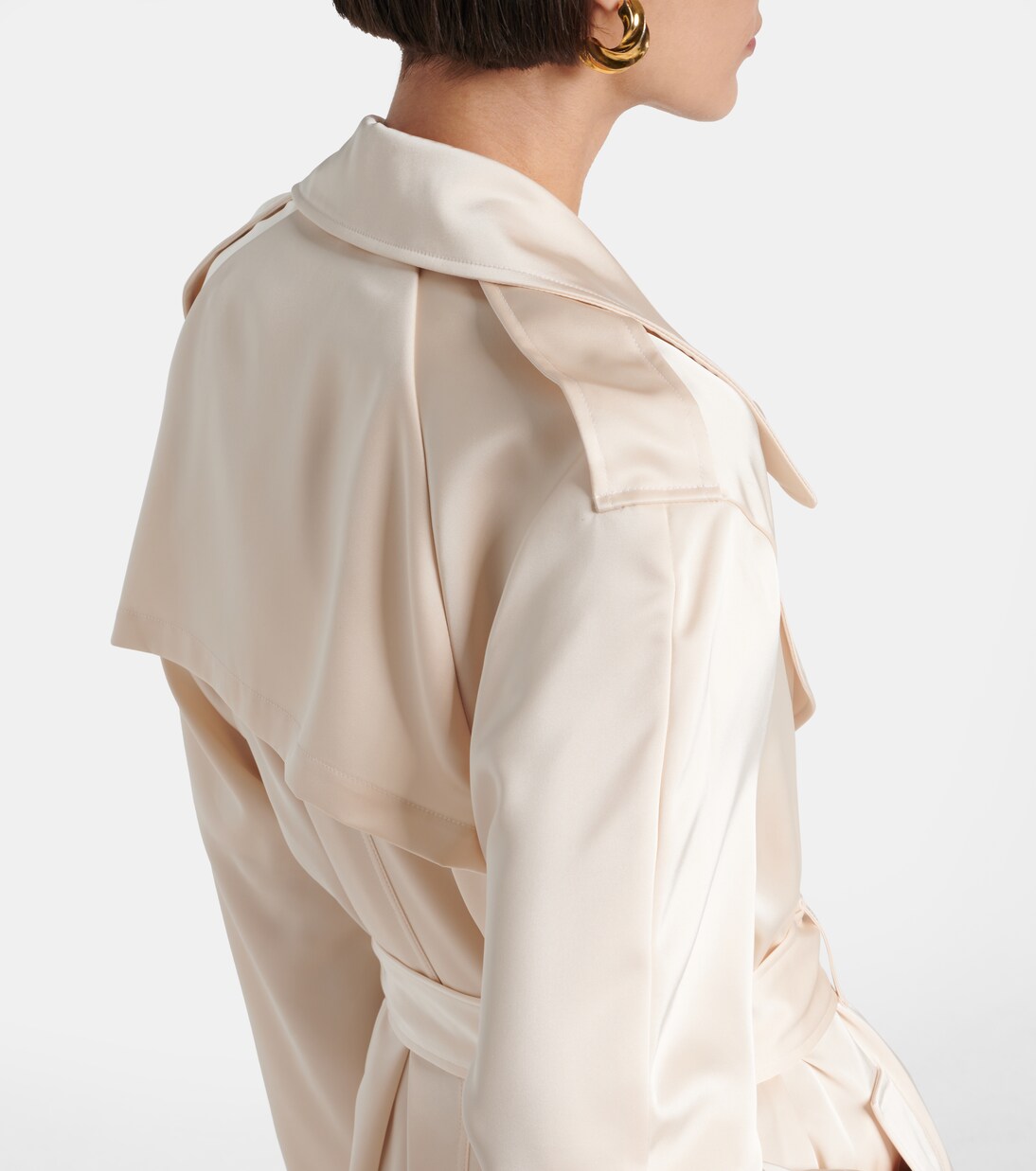 Trenchcoat Barb aus Satin | Leset