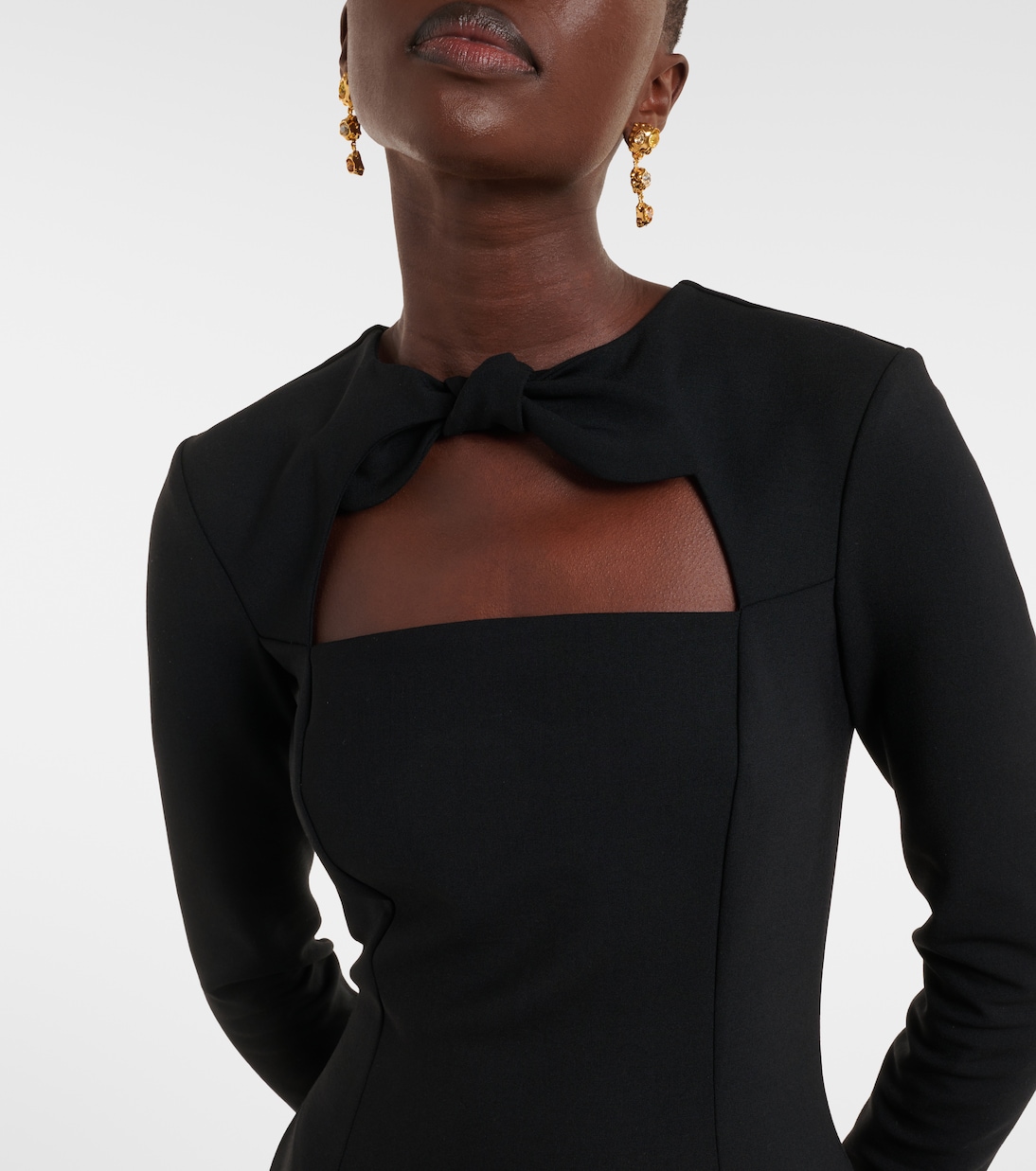 Robe de cocktail en laine mélangée | Oscar de la Renta