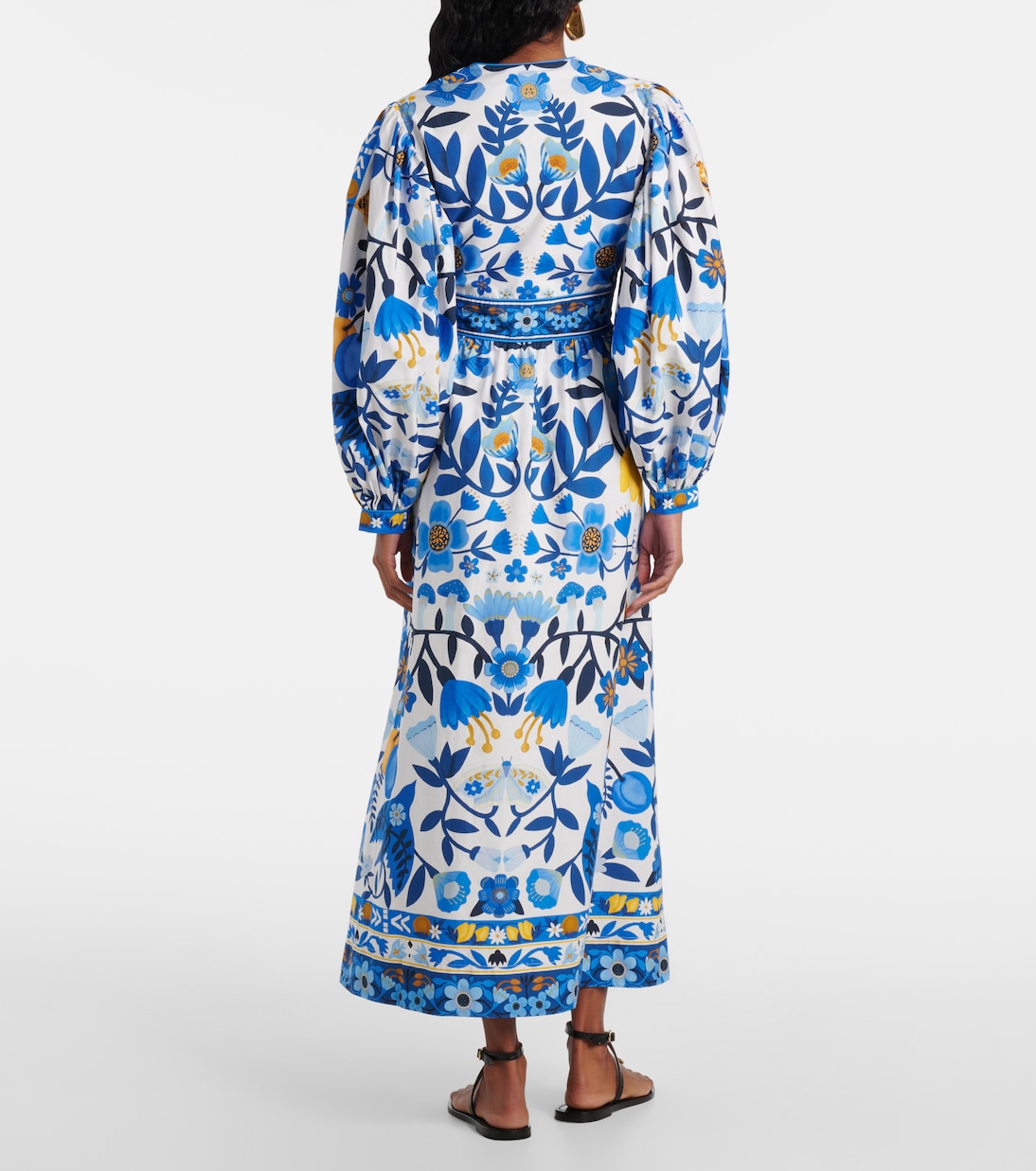 Bedrucktes Maxikleid aus Baumwolle | Farm Rio