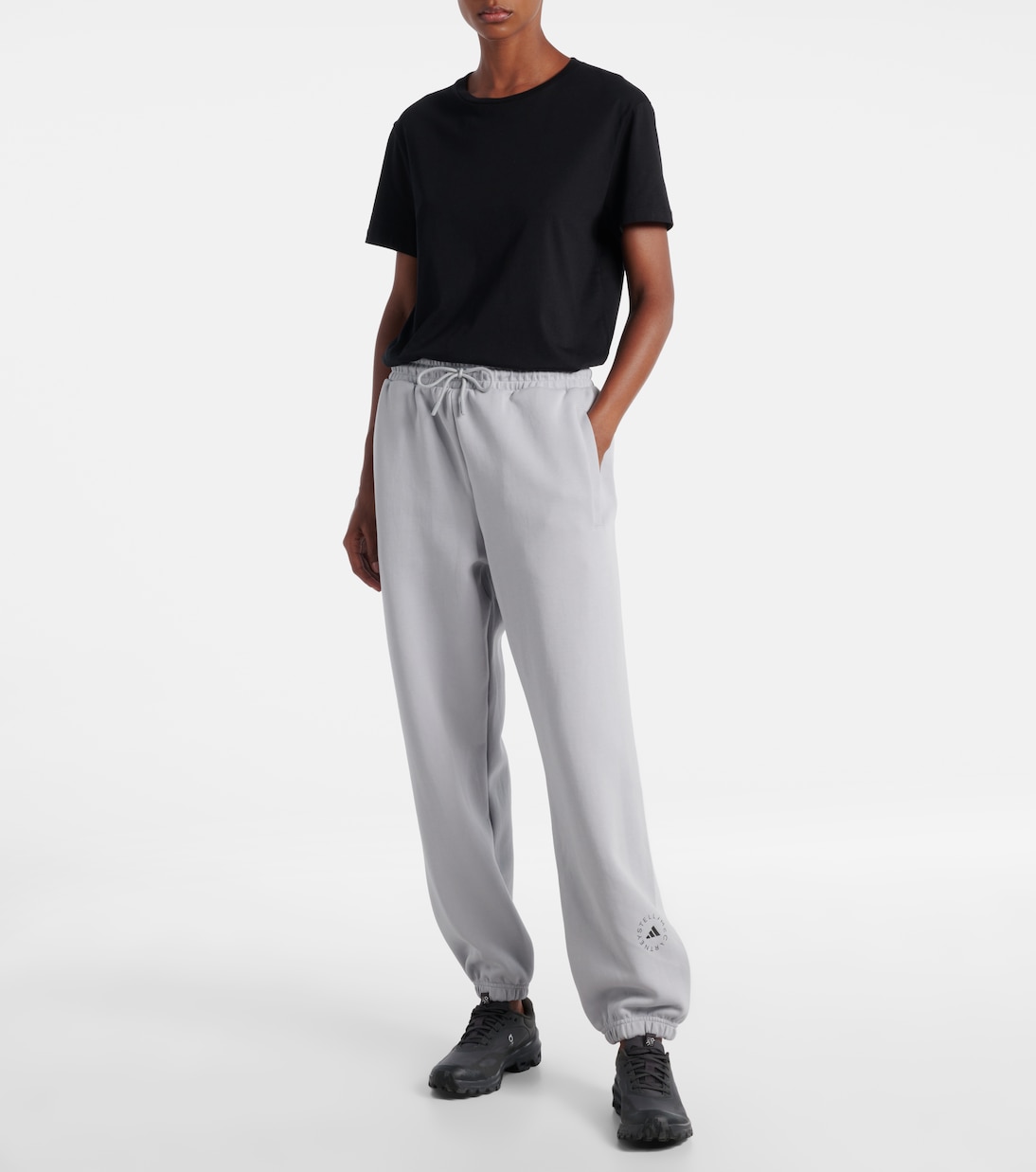 Cotton-blend fleece sweatpants | Adidas by Stella McCartney