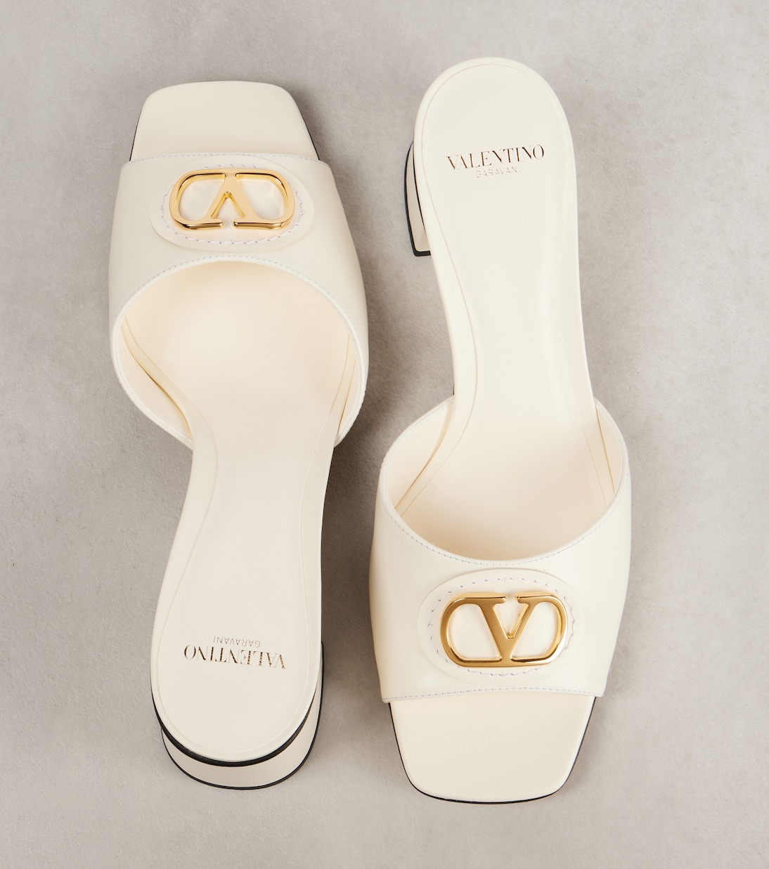 Mules VLogo de piel | Valentino Garavani