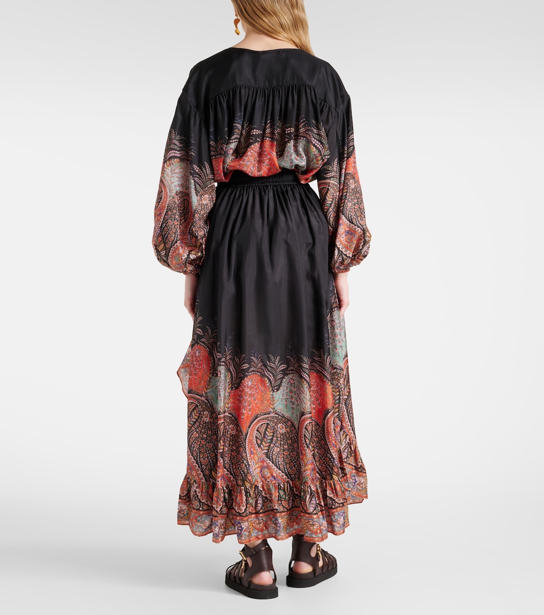 Rhiannon ruffled silk maxi skirt | Zimmermann