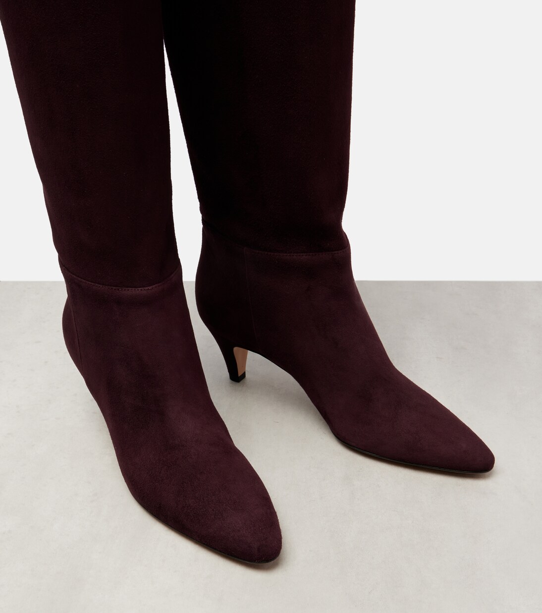 55 suede knee-high boots  | Gianvito Rossi