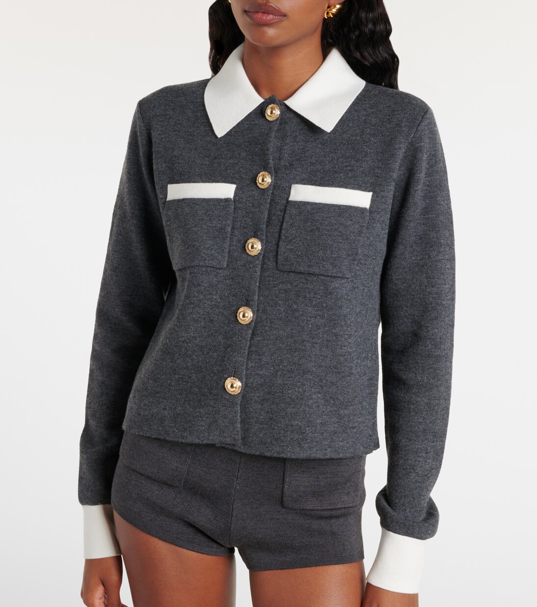 Cardigan aus einem Wollgemisch | Self-Portrait