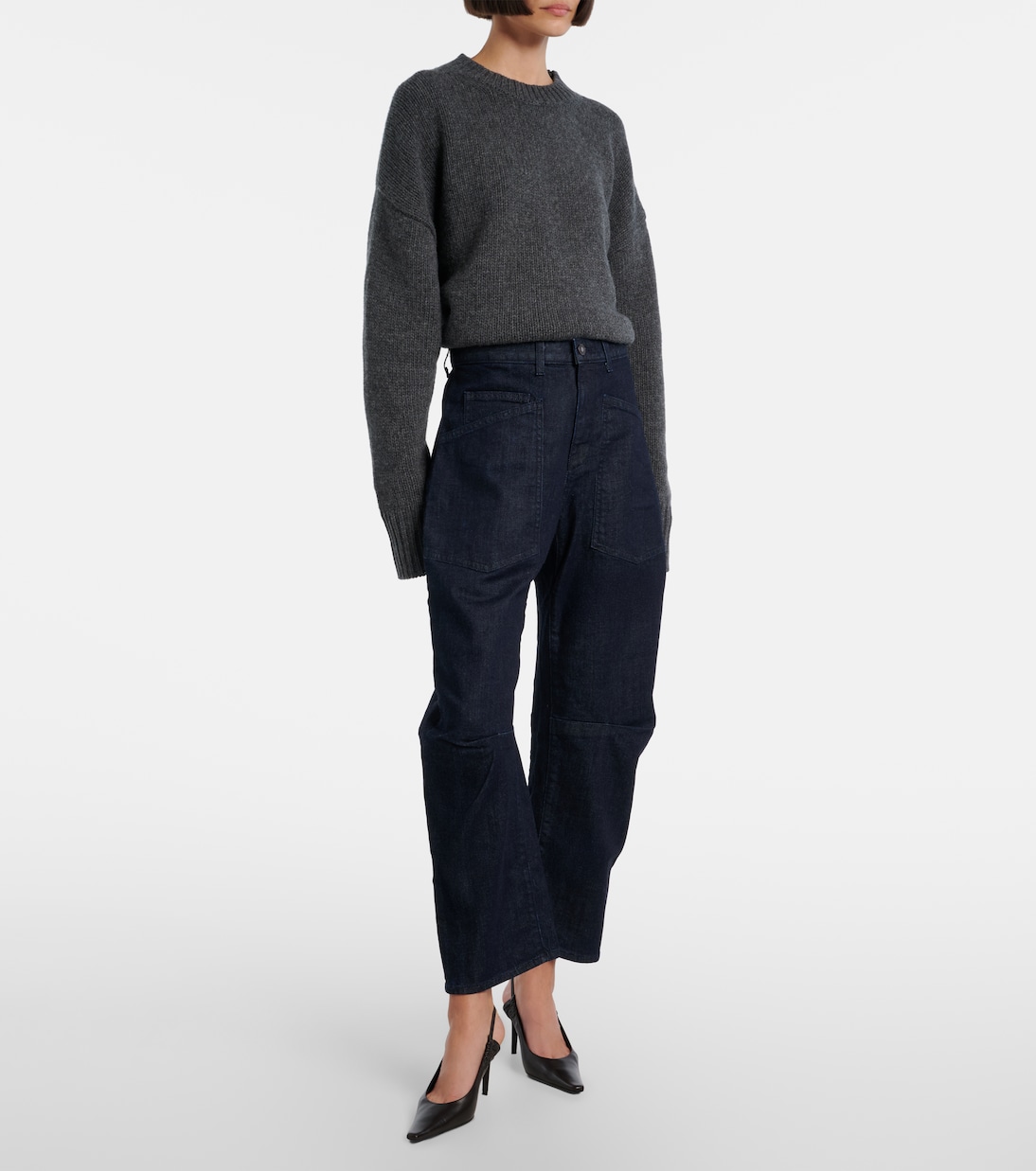Shon high-rise barrel-leg jeans  | Nili Lotan