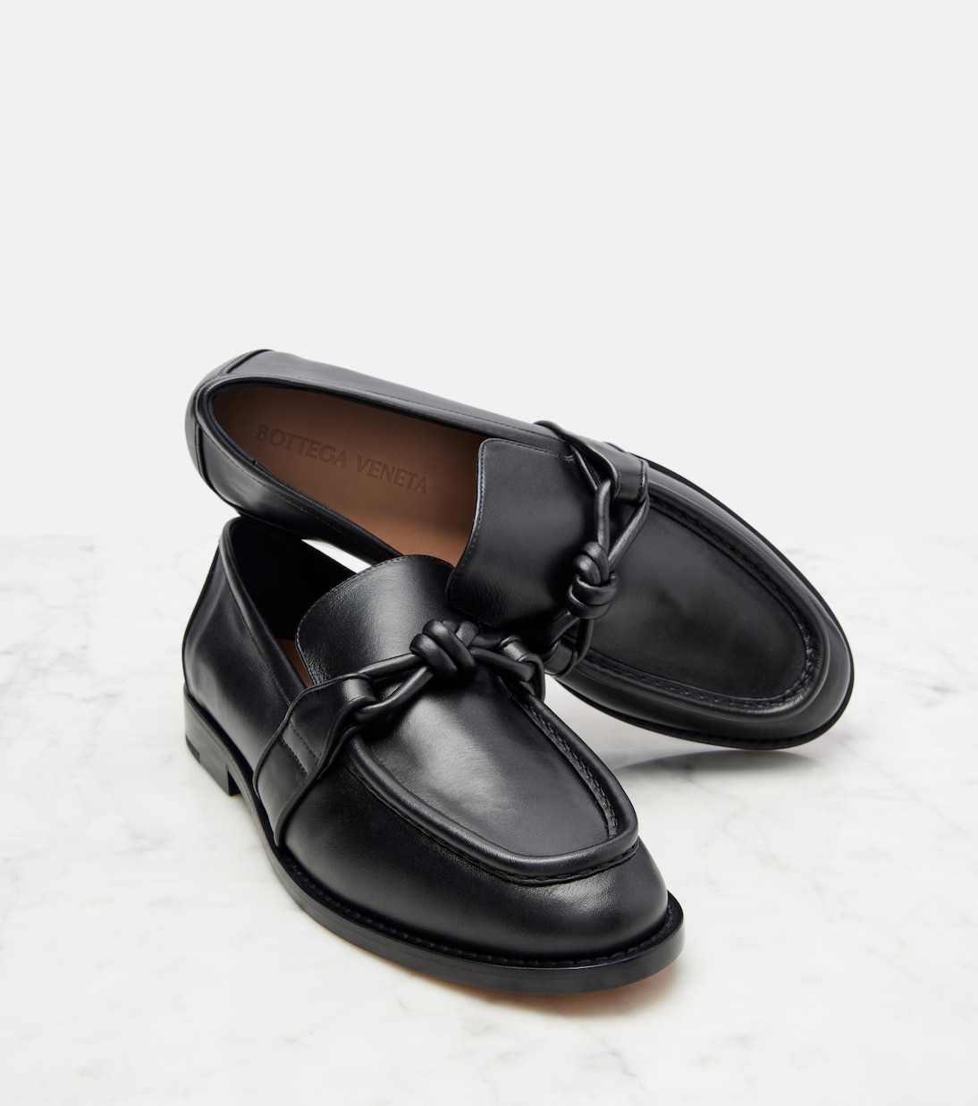 Astaire Knot leather loafers | Bottega Veneta