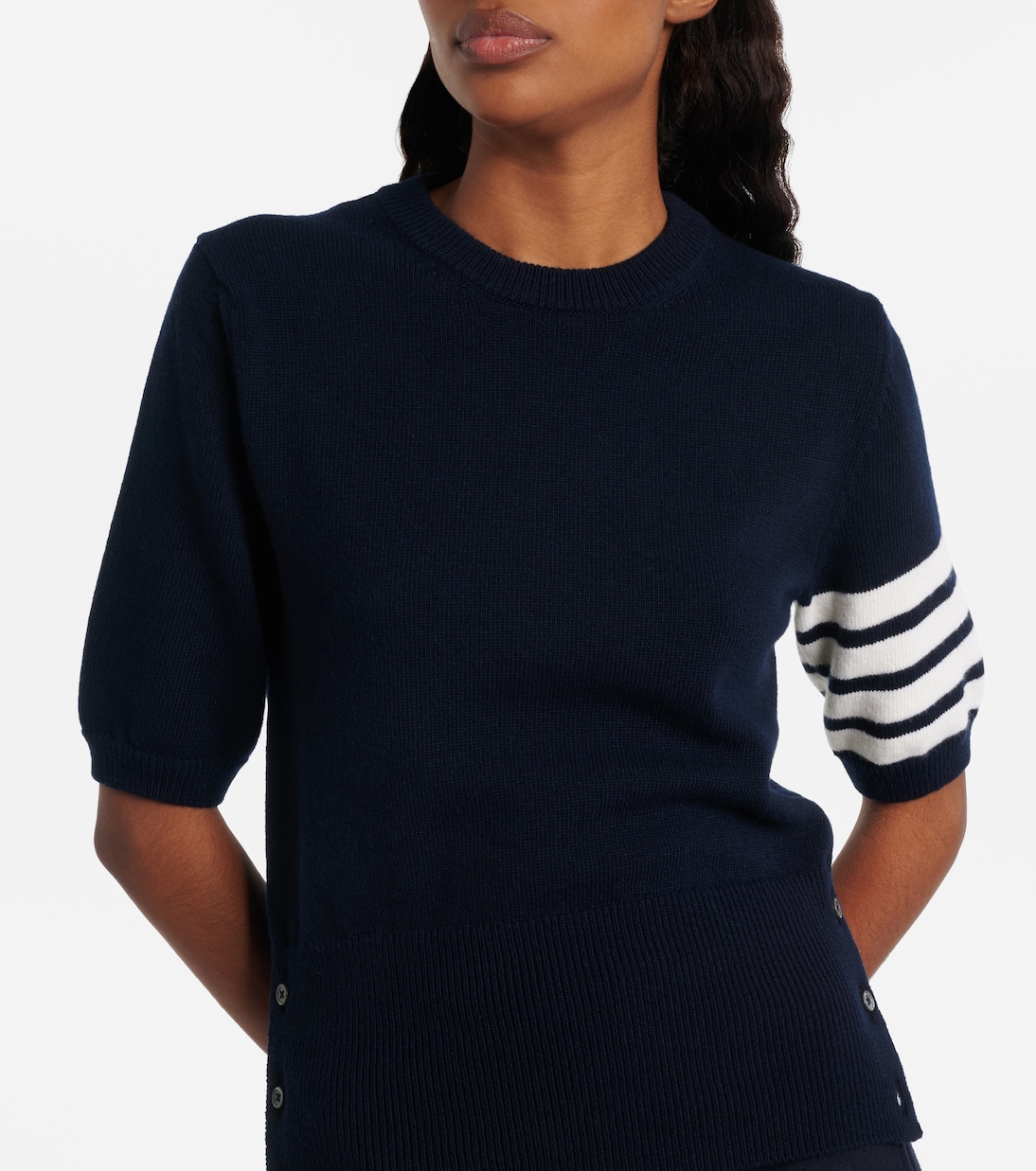 4-Bar knitted virgin wool sweater | Thom Browne