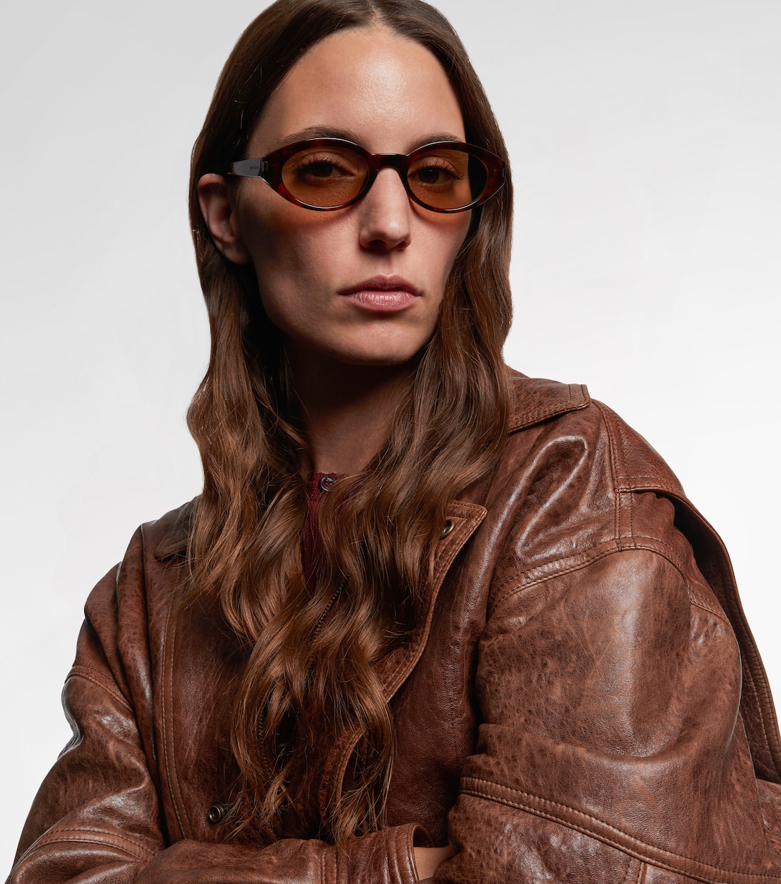 SL 567 oval sunglasses | Saint Laurent