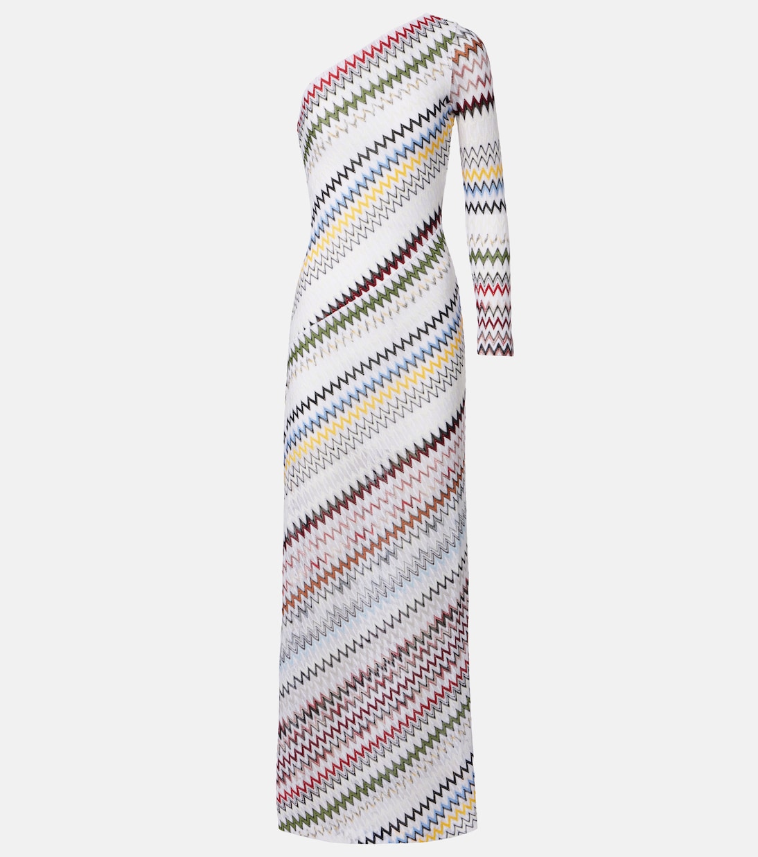 Zigzag asymmetric maxi dress | Missoni