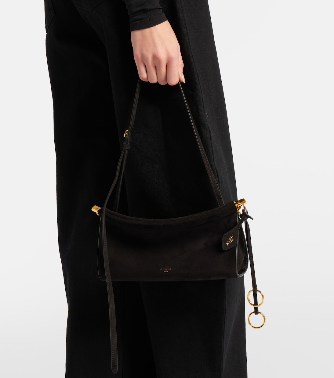 Le Click suede shoulder bag | Alaïa