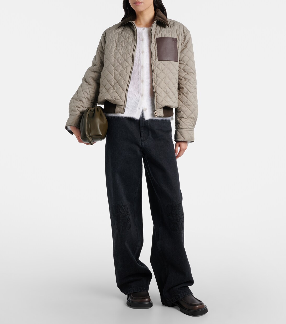 Sierra leather combat boots | Loewe