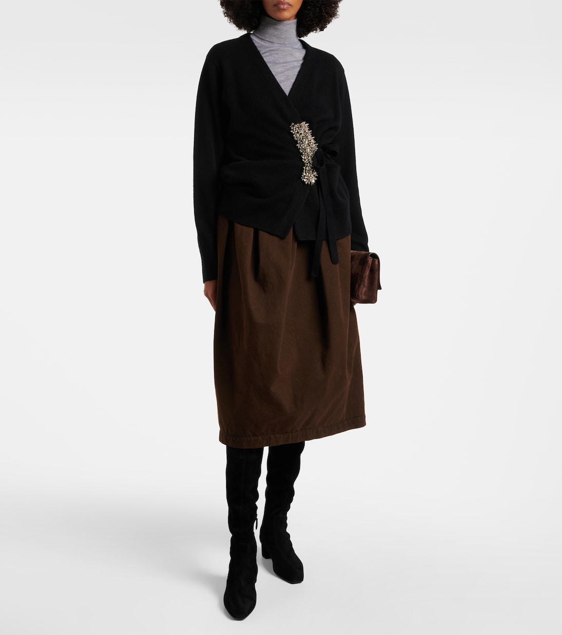 Overknee-Stiefel Remi 35 aus Veloursleder | Aquazzura