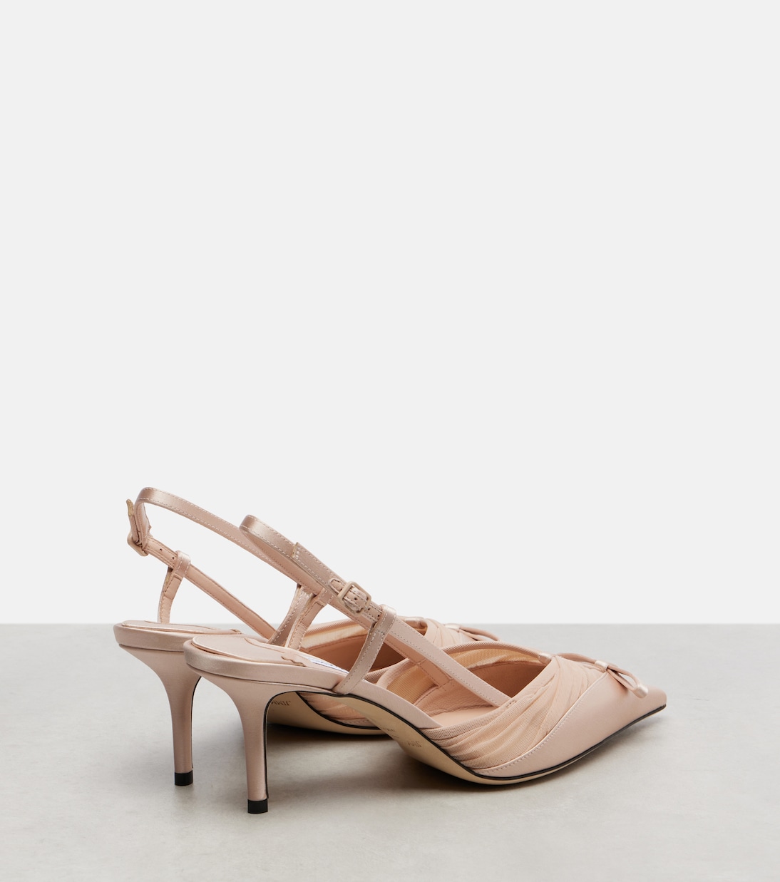 Afia 65 satin slingback pumps | Jimmy Choo