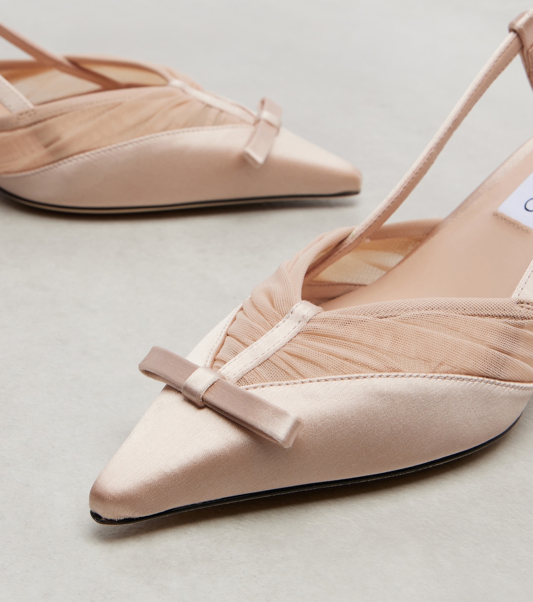 Afia 65 satin slingback pumps | Jimmy Choo