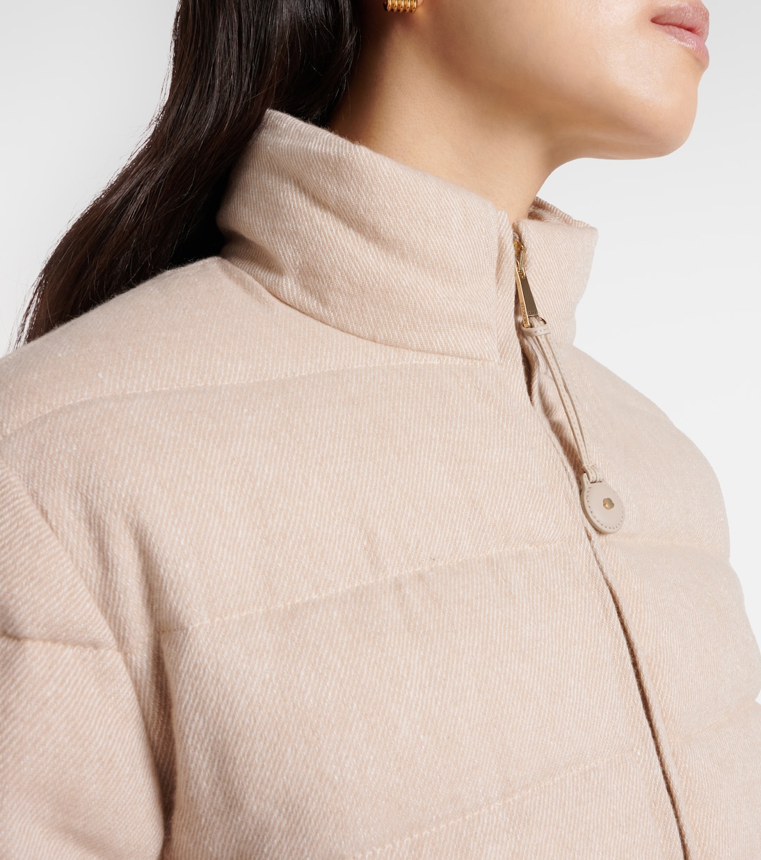 Daunenjacke Agastache aus Kaschmir und Leinen | Moncler