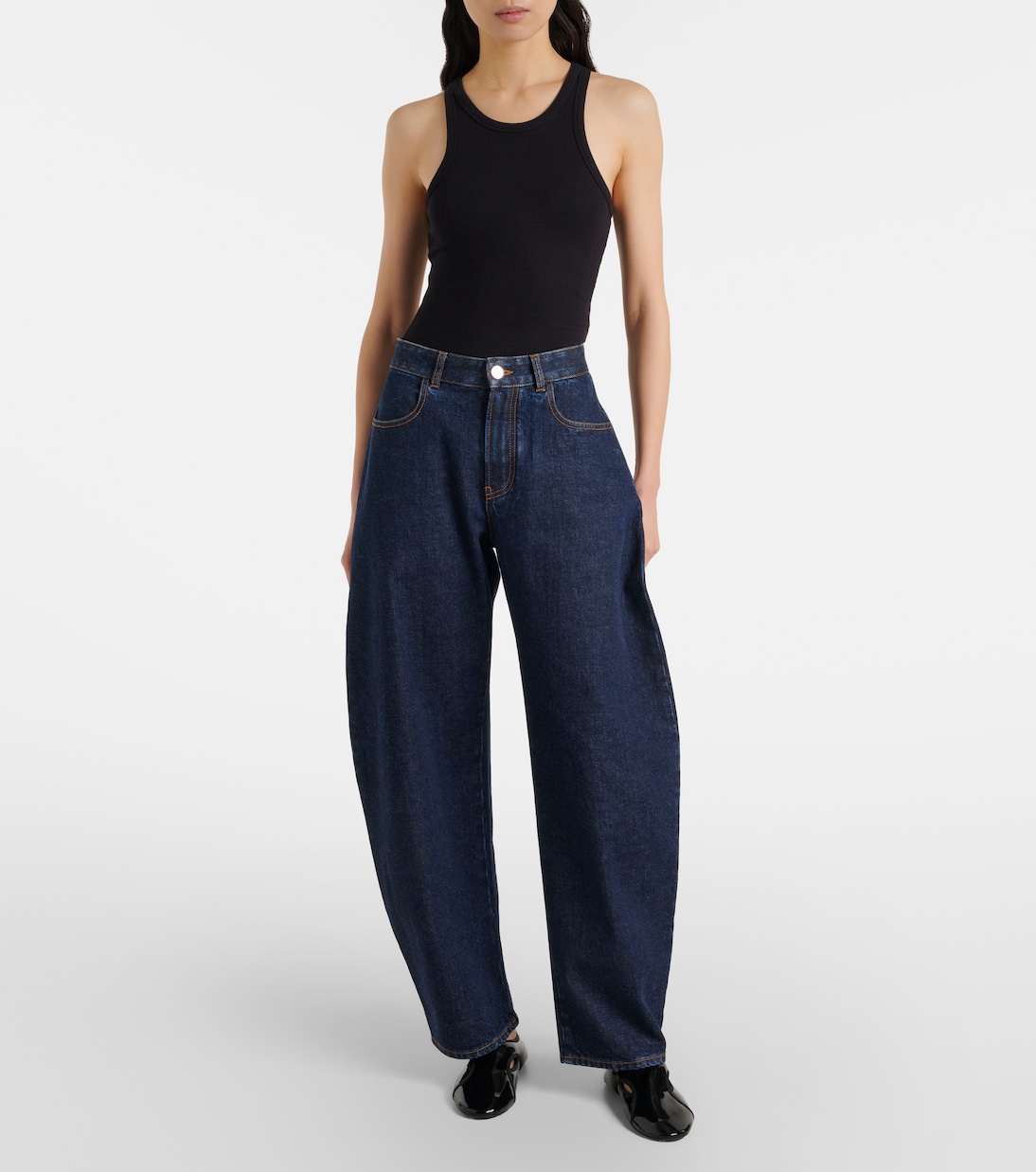 Ballerinas Criss Cross mit Leder | Alaïa