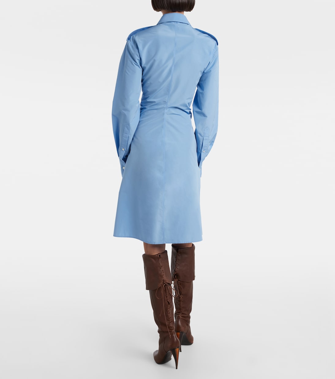 Hemdblusenkleid aus Taft | McQueen