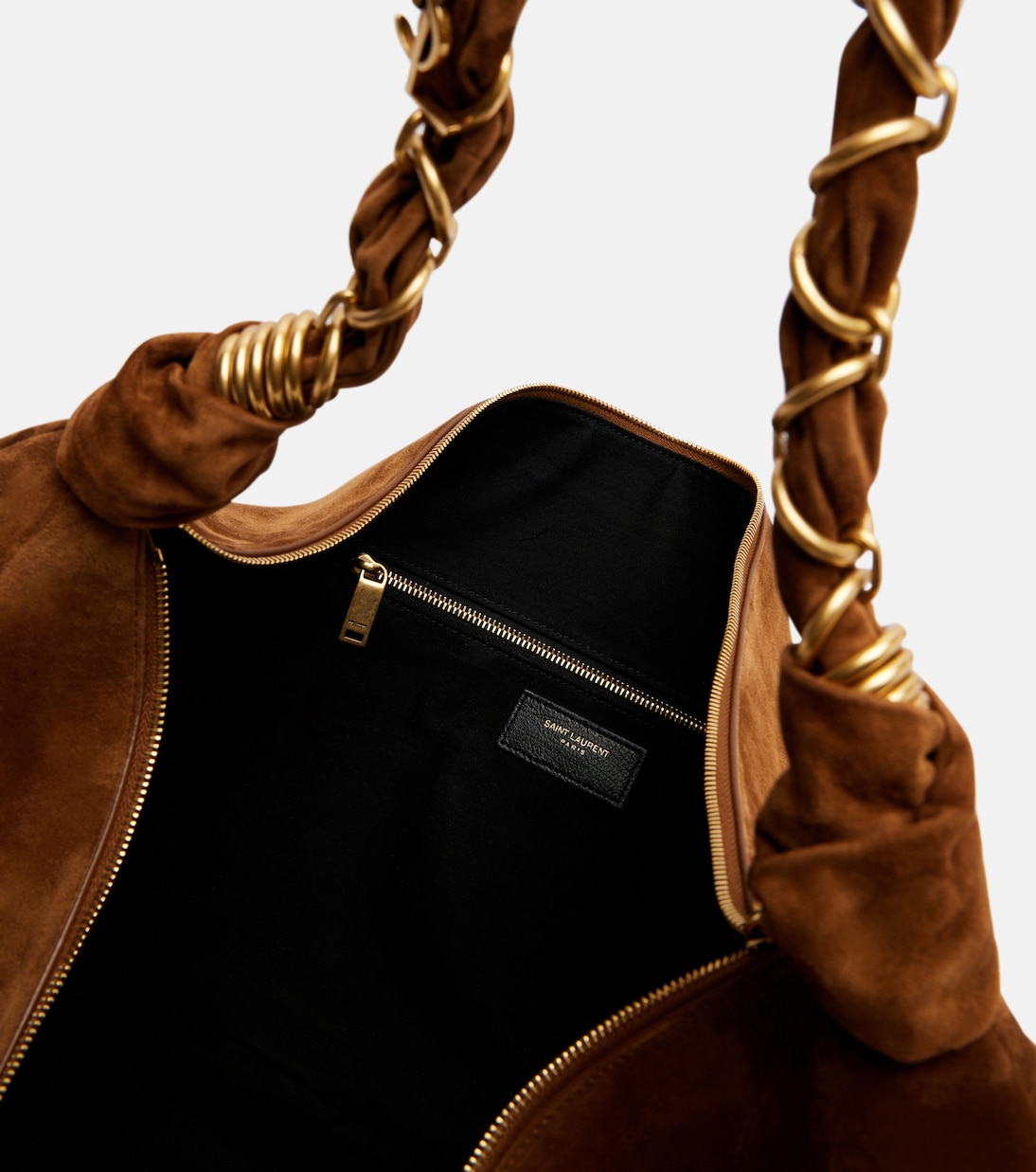 Schultertasche Amalia aus Veloursleder | Saint Laurent