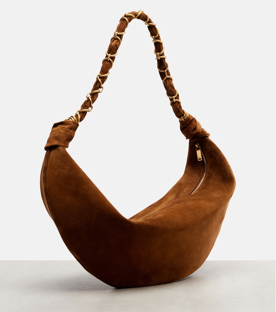 Schultertasche Amalia aus Veloursleder | Saint Laurent