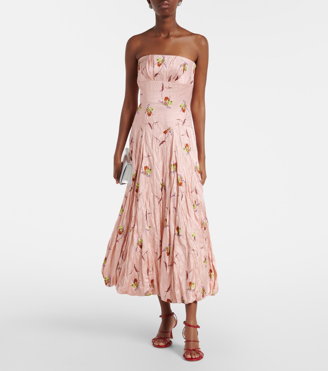 Abito bustier Kaia in raso | Emilia Wickstead