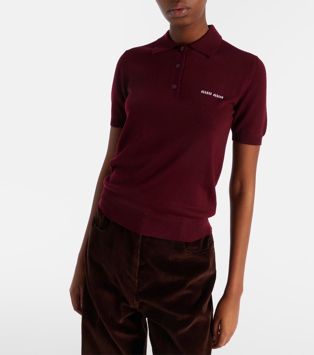 Polopullover aus Wolle | Miu Miu