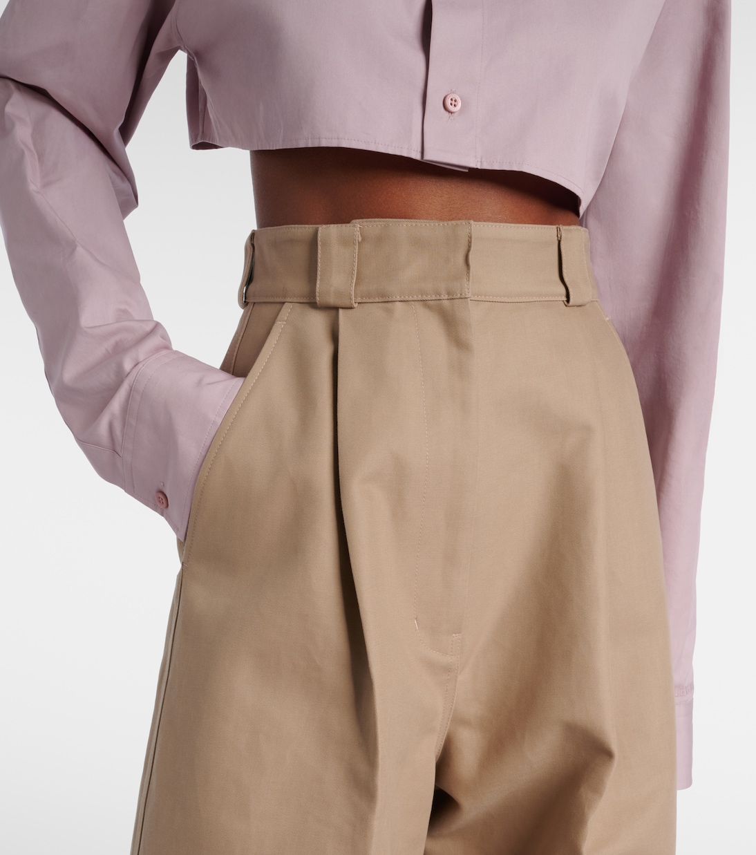 Pantalon ample en gabardine de coton | Balenciaga