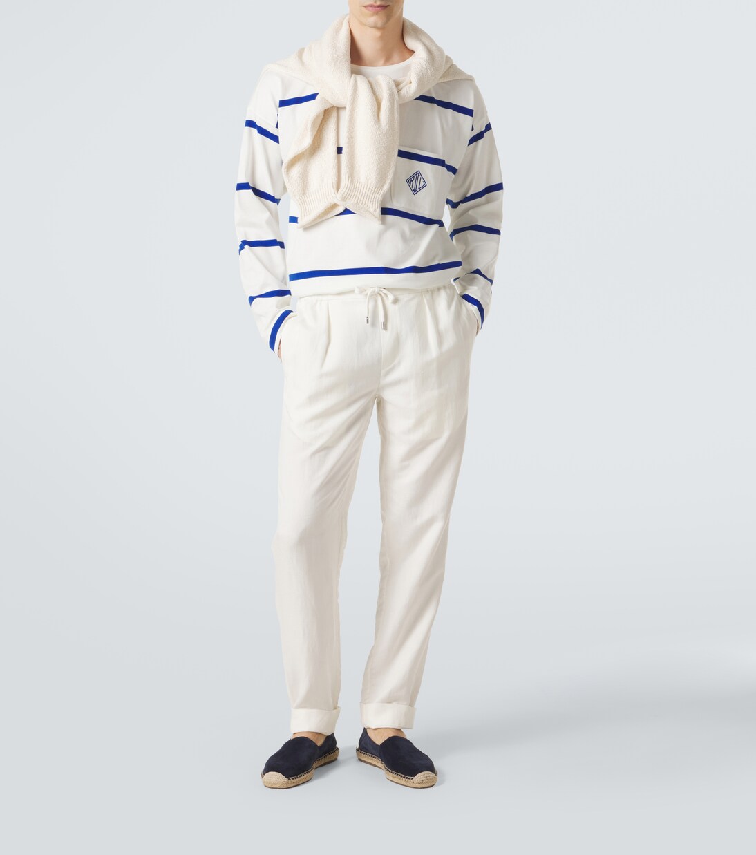 Gerade Hose aus Seide und Leinen | Ralph Lauren Purple Label