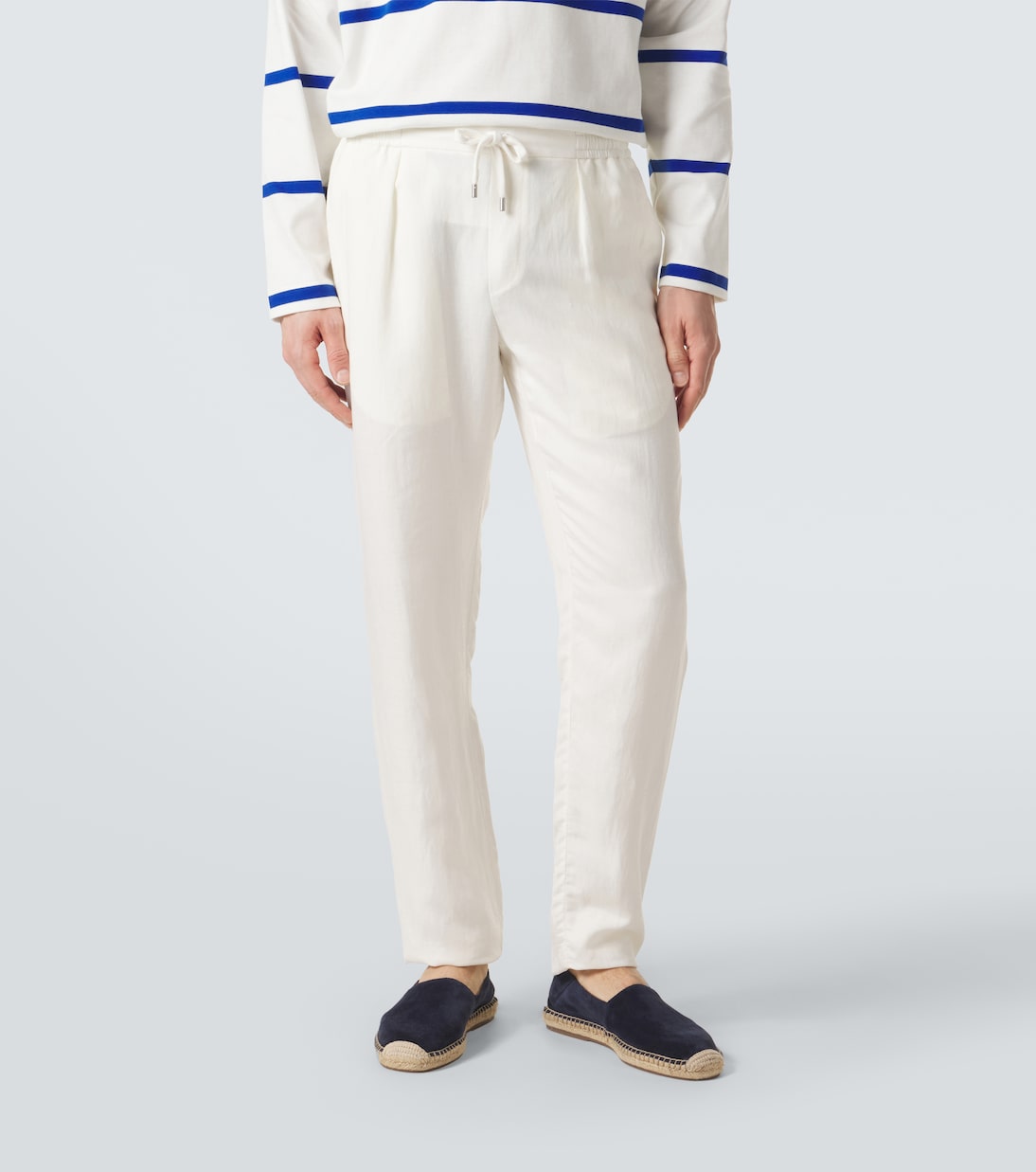 Gerade Hose aus Seide und Leinen | Ralph Lauren Purple Label