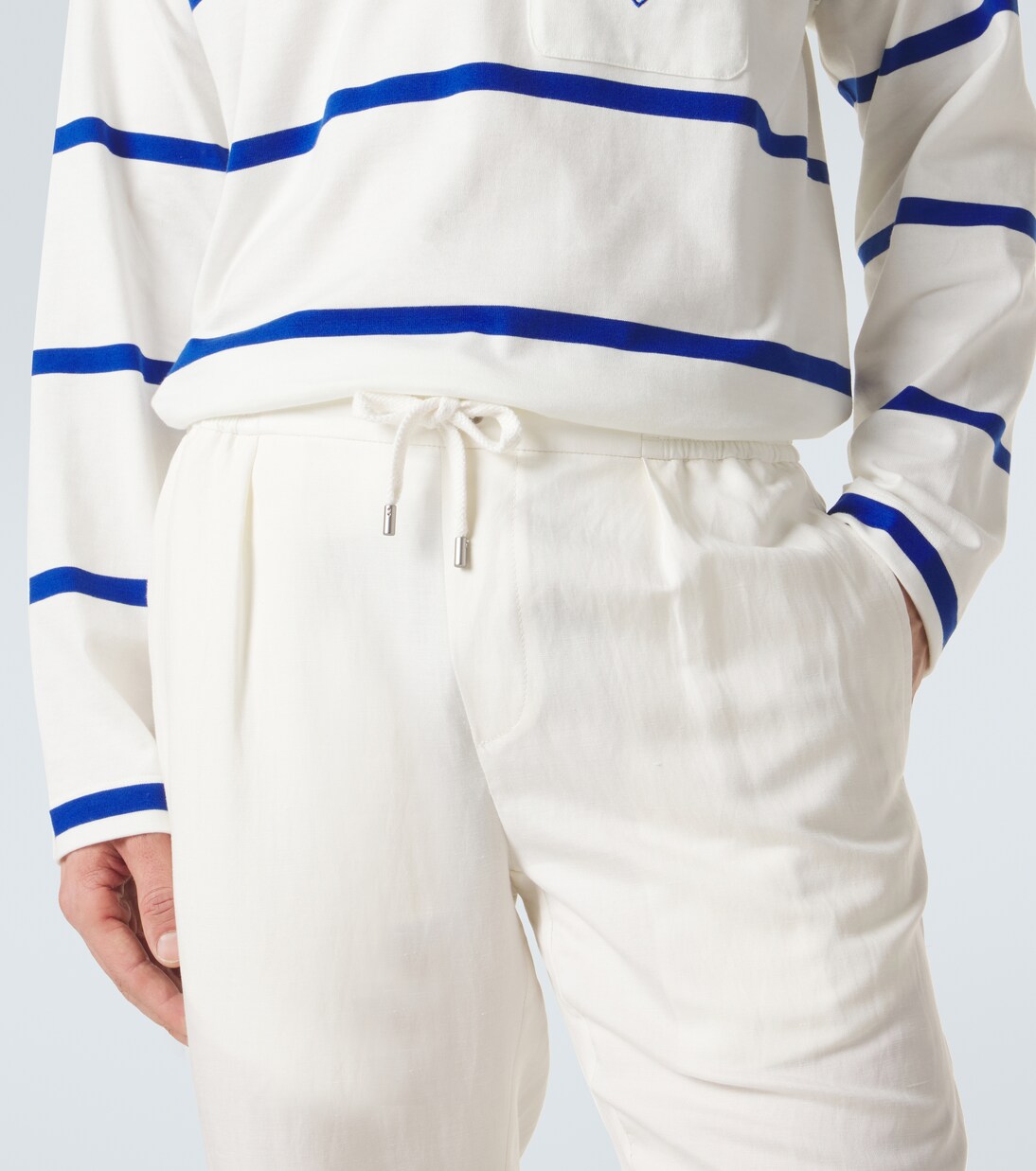 Gerade Hose aus Seide und Leinen | Ralph Lauren Purple Label