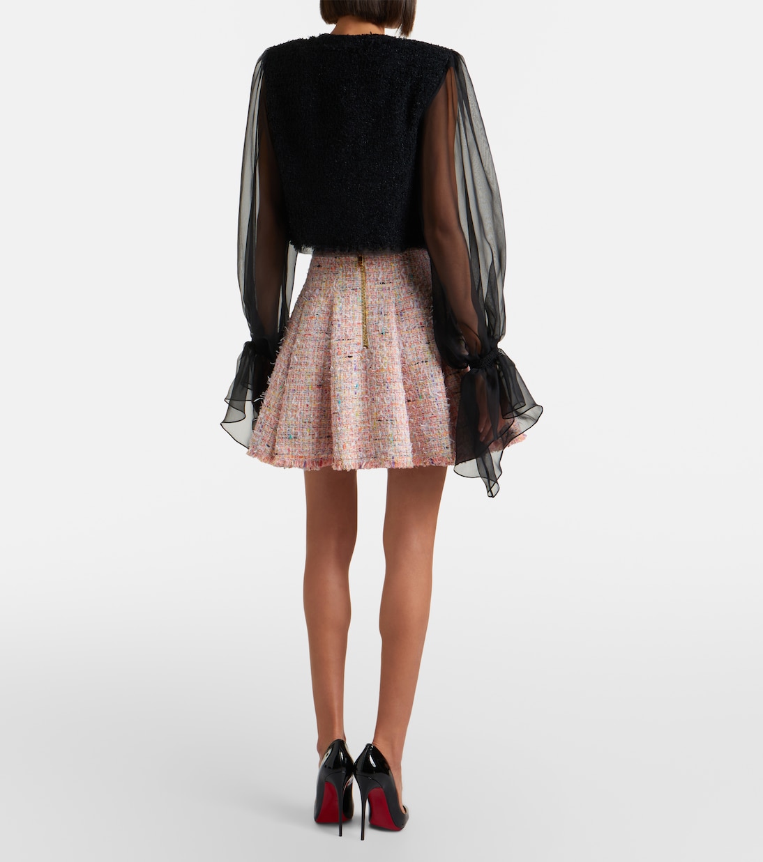 Mini-jupe en tweed | Balmain
