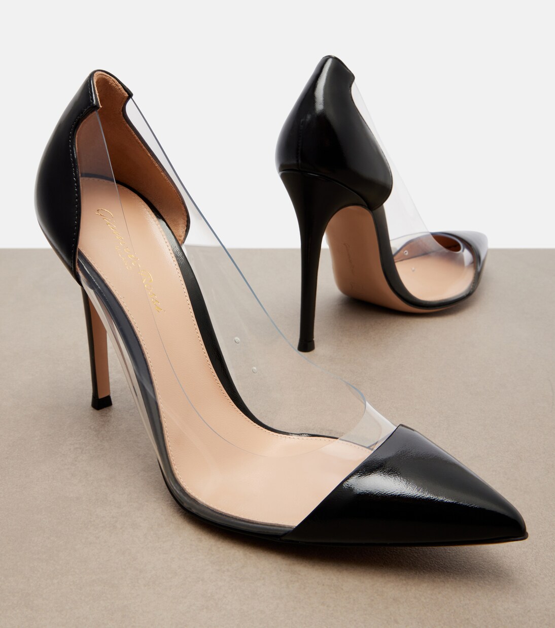 Gianvito leather-trimmed pumps | Gianvito Rossi
