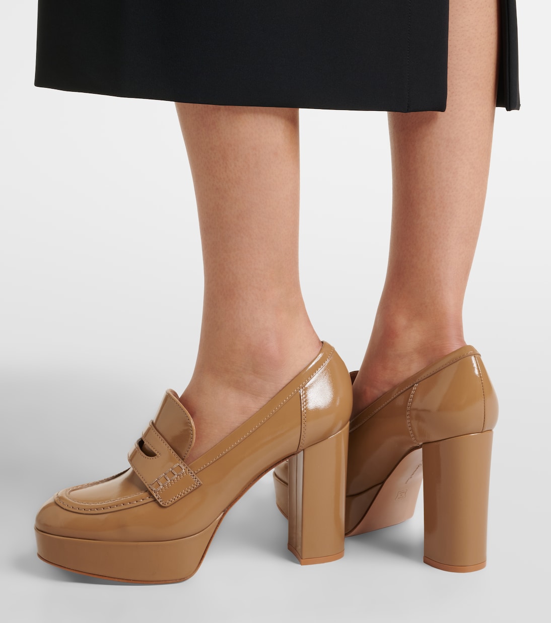 Jenna leather loafer pumps | Gianvito Rossi
